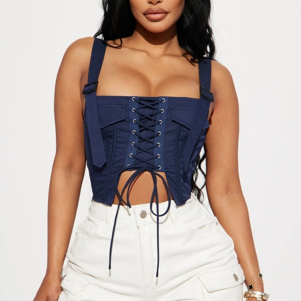 fashion nova corset top Size M